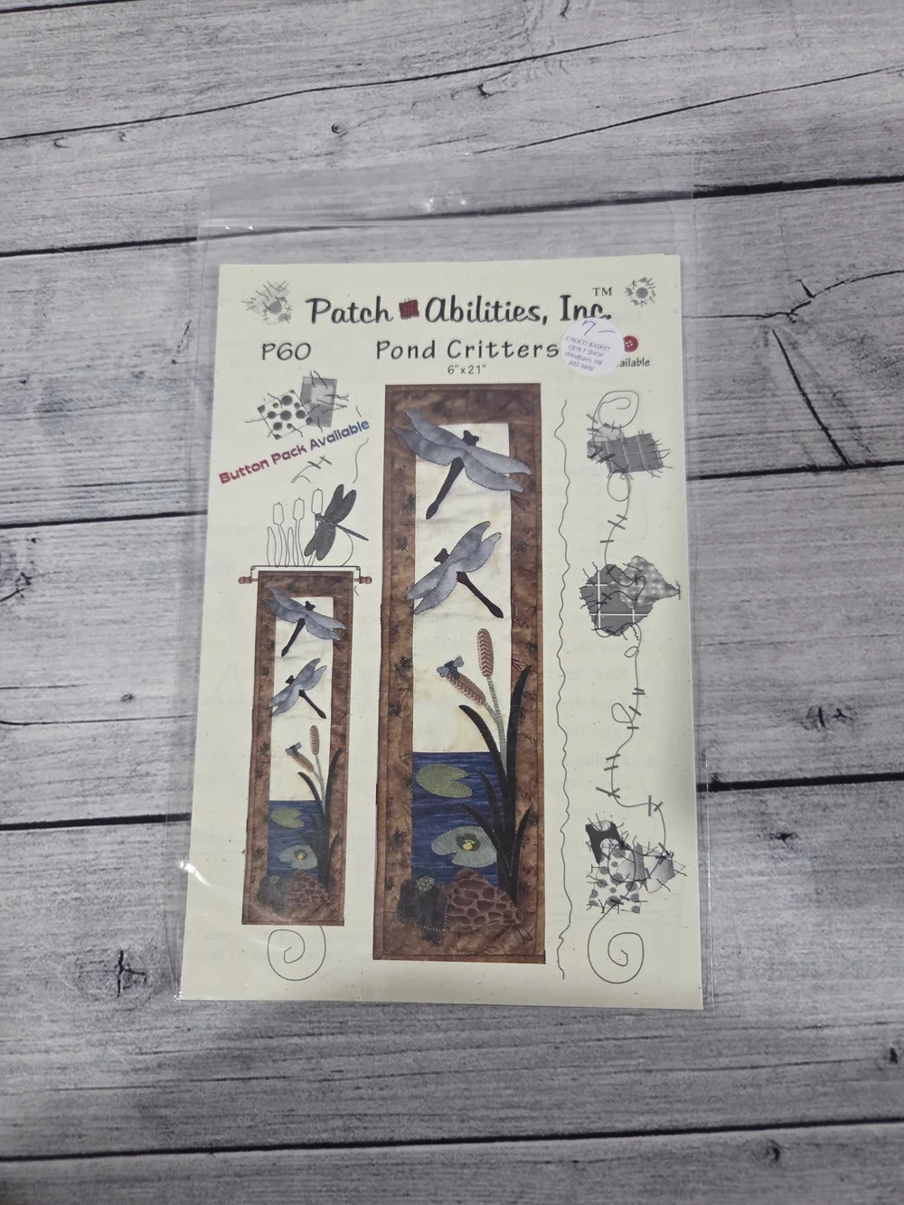 Patch Abilities Quilting Pattern Pond Critters
